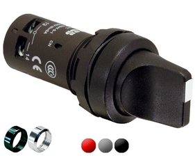 Переключатель C2SS3-30B-02 2-х позиционный черный 2НЗ (45 градусов) без фиксации|1SFA619202R3056| ABB